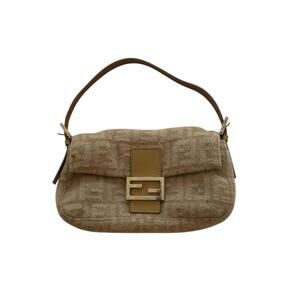 Fendi Beige and Brown Shoulder Bag